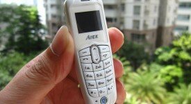 Мини мобильный телефон - Bluetooth гарнитура AIEK A8